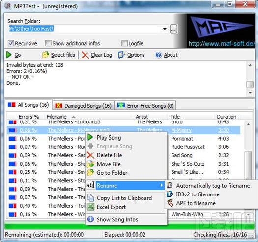 MP3Test 157绿色版,MP3Test 157绿色版下载,MP3Test 157绿色版官方下载